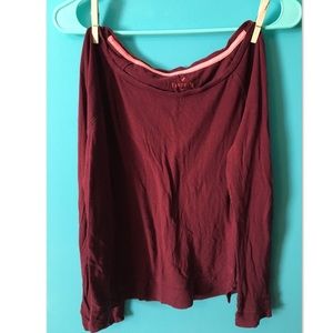 Maroon American Eagle long sleeve Tee!
